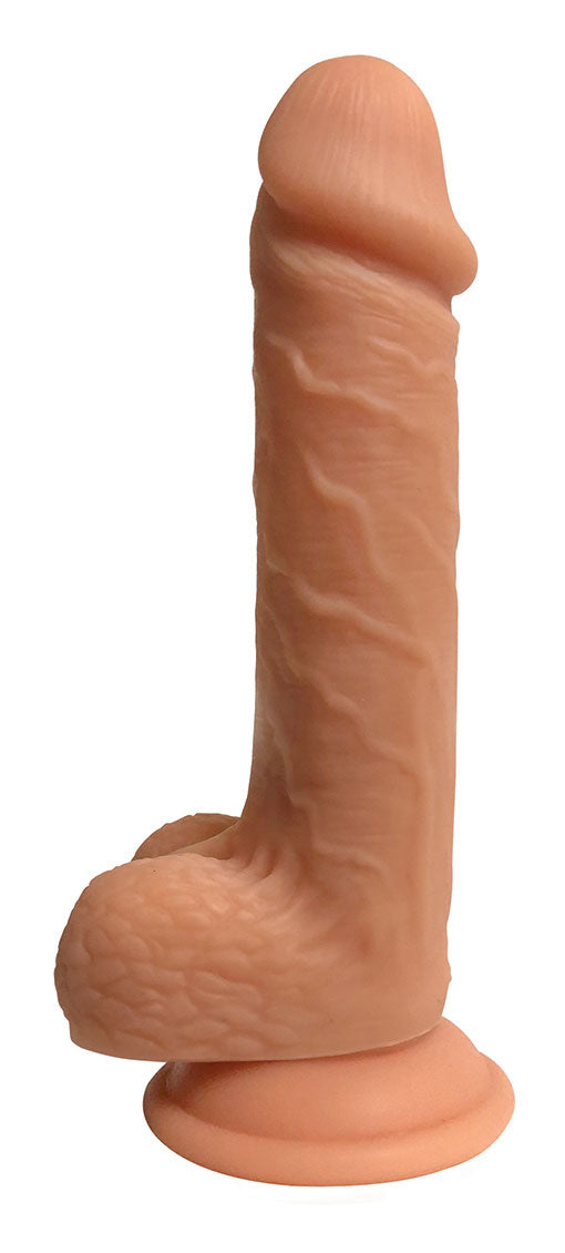 Easy Rider 7 Inch Dual Density Dildo With Balls -  Light CN-18-0923-10