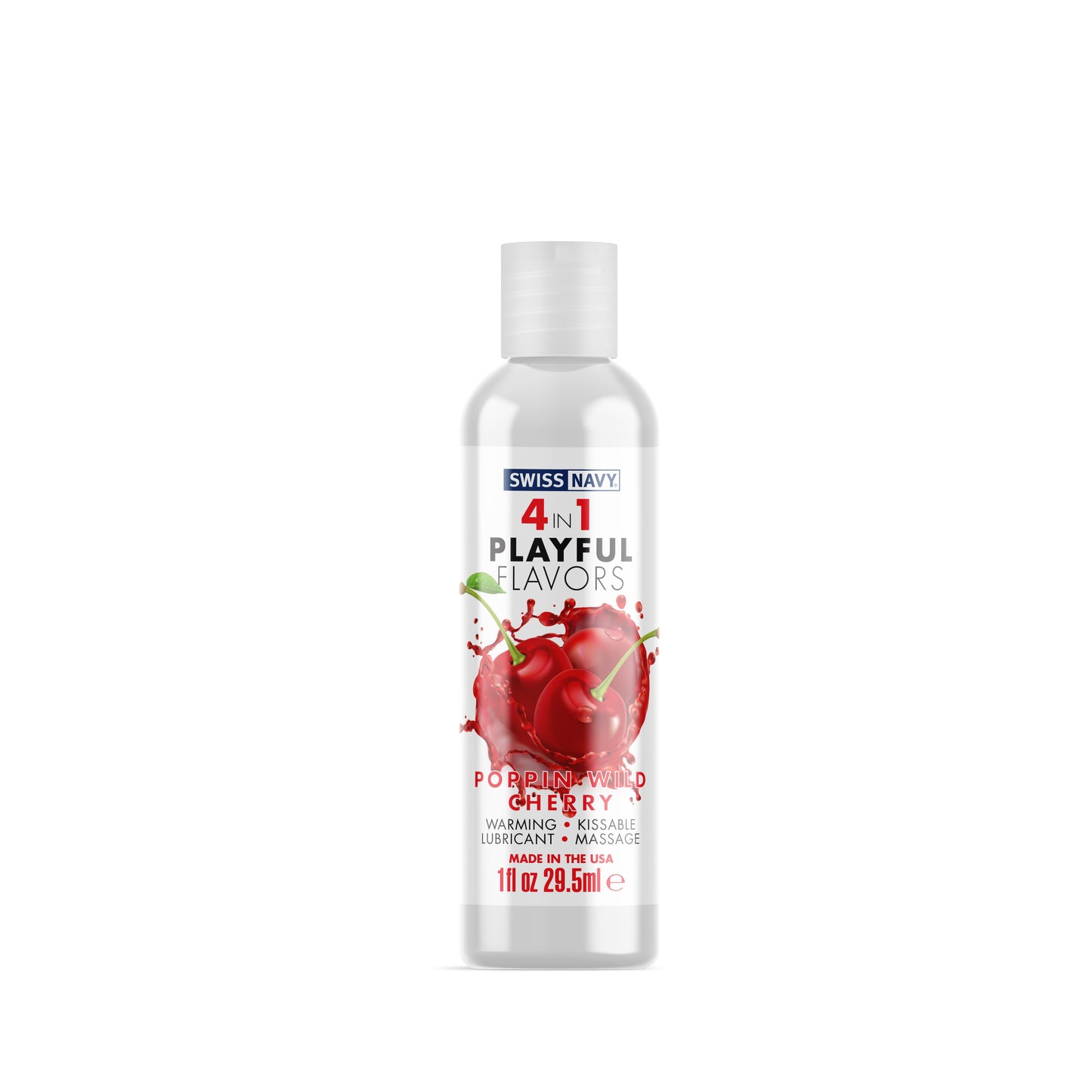 Swiss Navy 4-in-1 Playful Flavors - Pop'n Wild  Cherry - 1 Fl. Oz. MD-SN4N1FPWC1