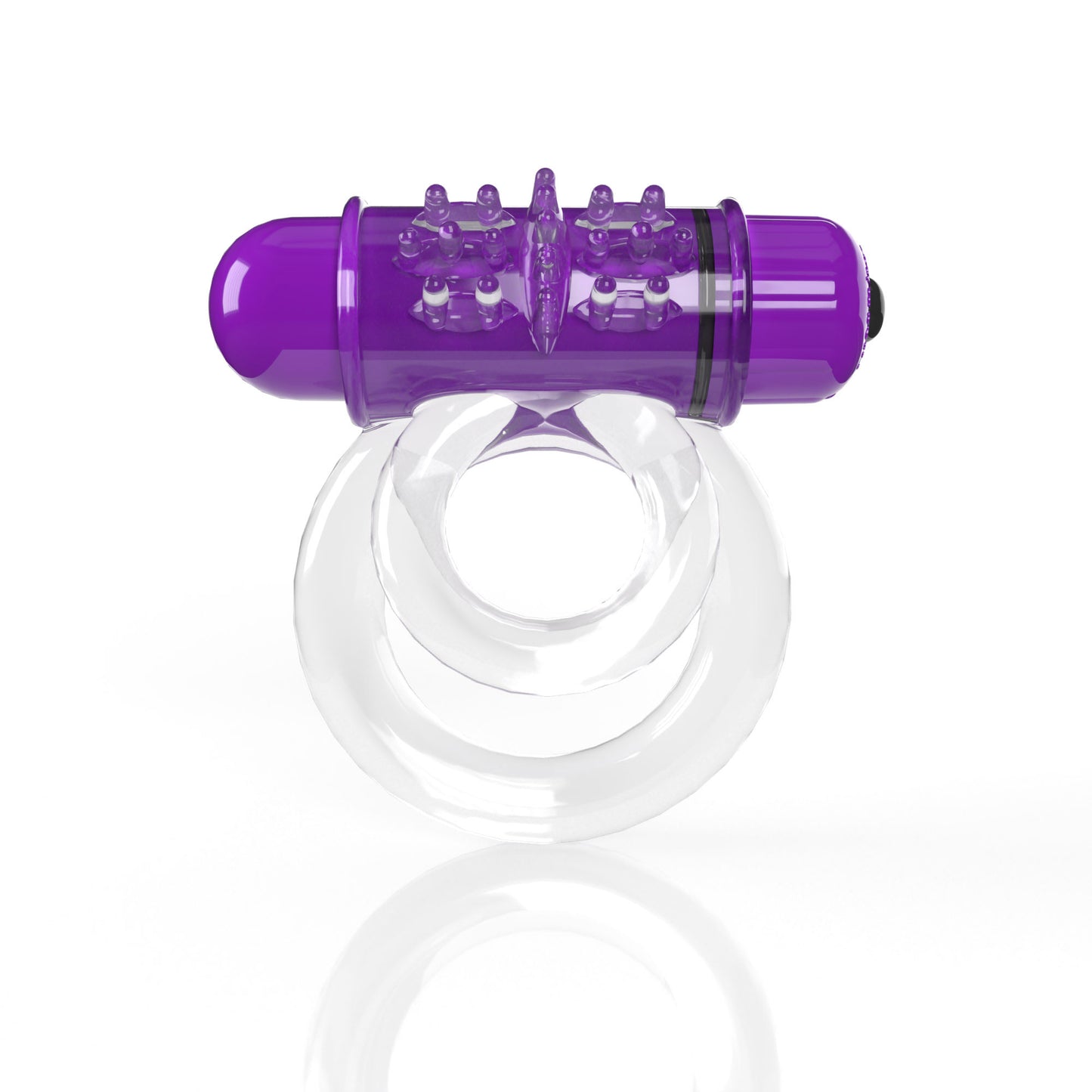 Screaming O 4b - Double O Super Powered Vibrating  Double Ring - Grape SO-4BD6-GP