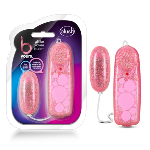 B Yours - Glitter Power Bullet - Pink BL-05520