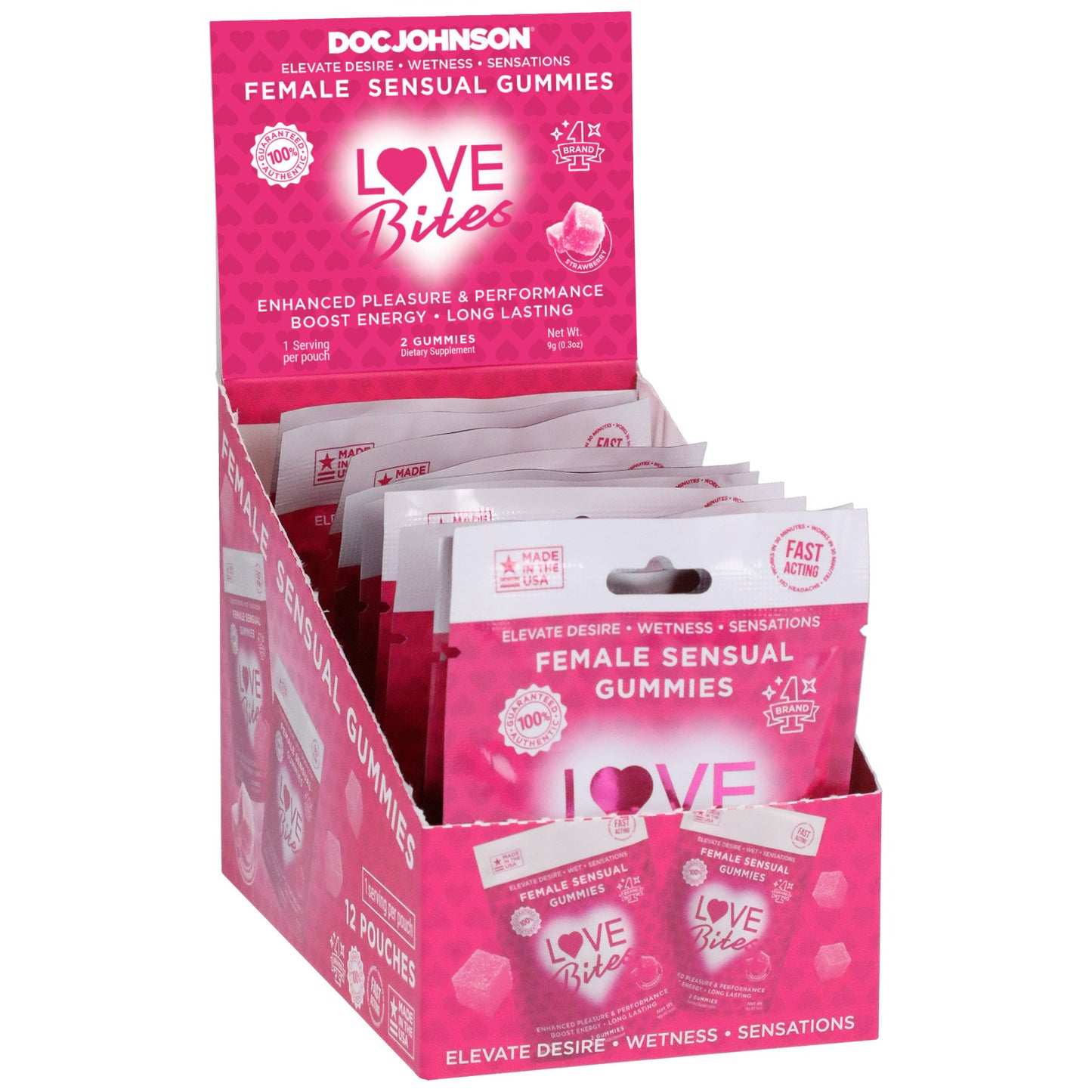 Love Bites - Female Sensual Gummies - 12 Pack DJ4550-25-BX