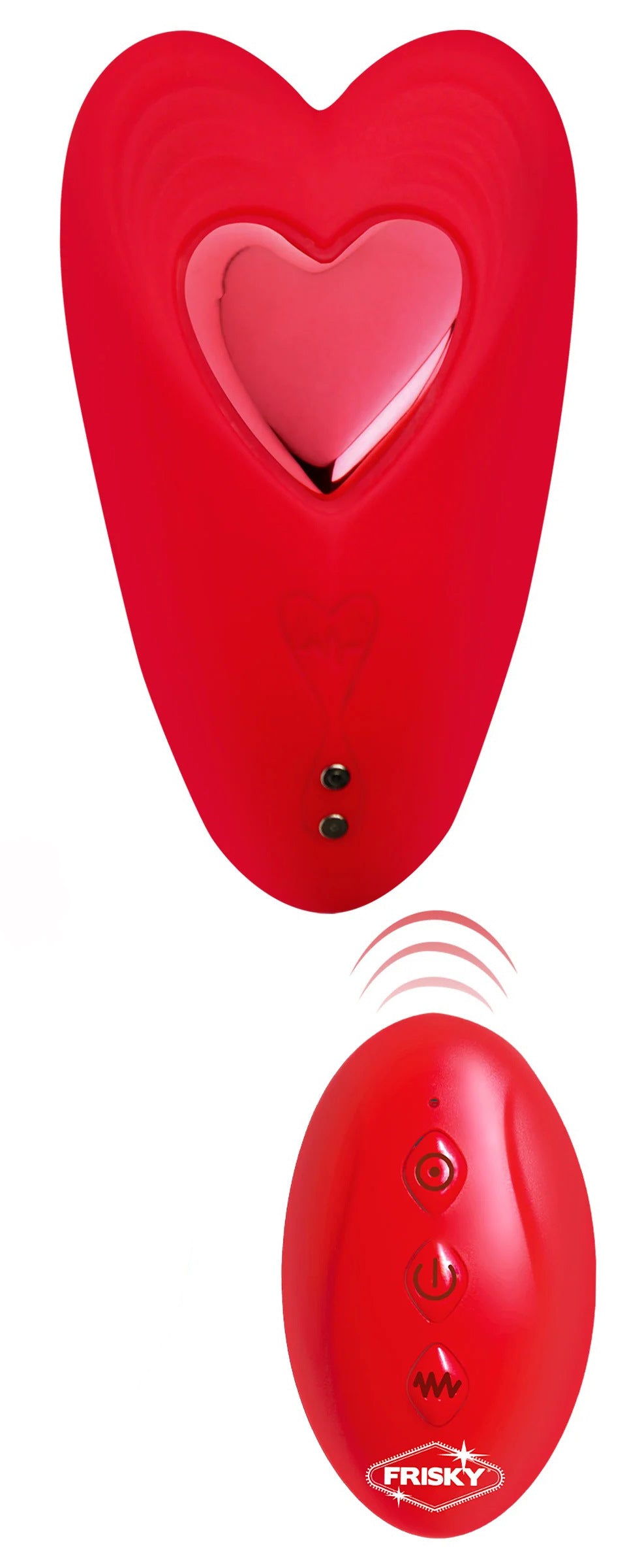 Love Connection Silicone Panty Vibe With Remote Control - Red FR-AH368