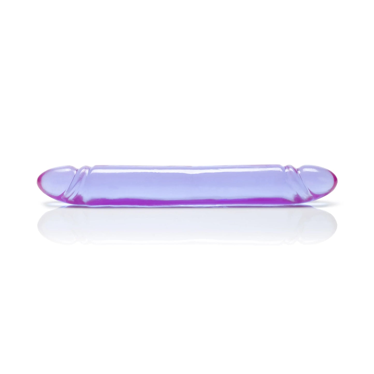 Reflective Gel Smooth Double Dong - Purple SE0280302