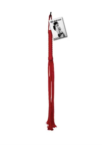 Sex and Mischief Rope Flogger - Red SS100-42