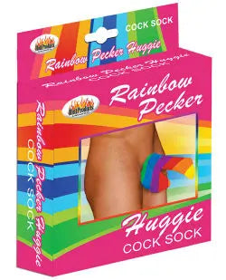 Rainbow Pecker Huggie Sock HTP2981