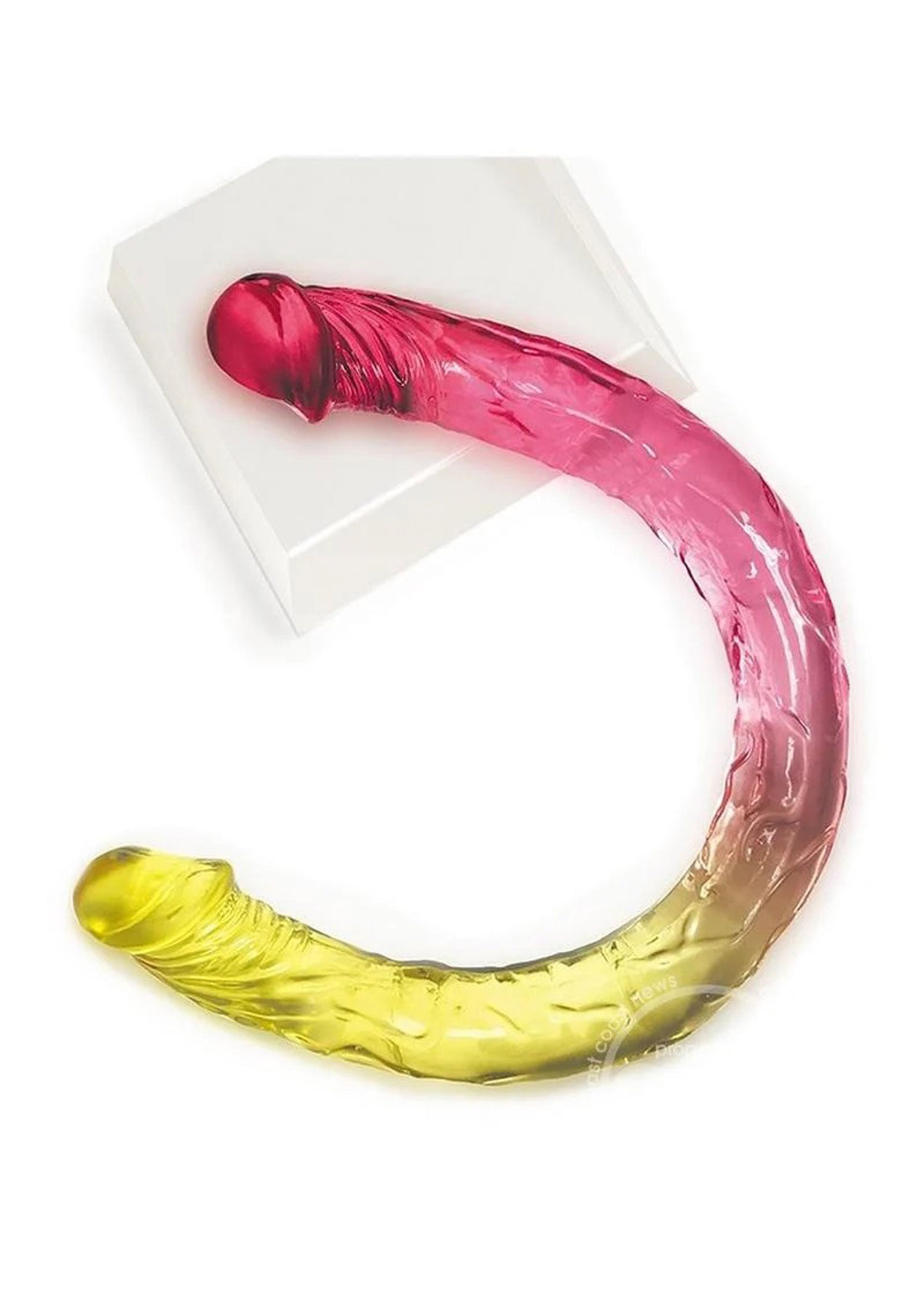 Shades - 17 Inch Double Dong - Pink and Yellow IC1306