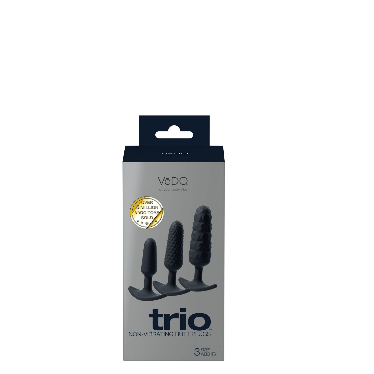 Trio Non-Vibrating Butt Plug Set - Blue VI-A0108