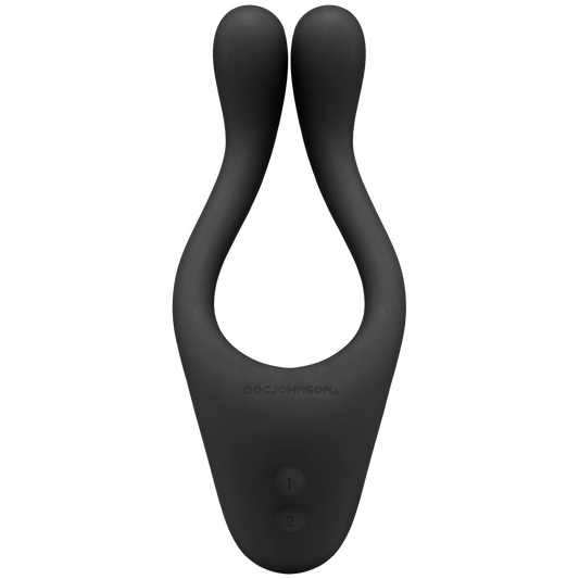 Tryst Multi Erogenous Zone Silicone Massager - Black DJ0990-05-BX