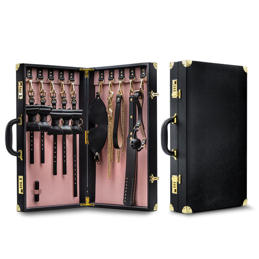 Temptasia - Safe Word - Bondage Kit With Suitcase  - Black BL-83605