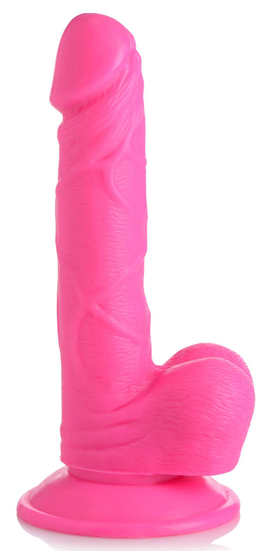 Pop Pecker 6.5 Inch Dildo With Balls - Pink POPP-AG766-PNK