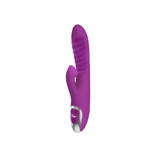 Frenzy - Rabbit Vibe With Clitoral Suction - Berry VB-66106